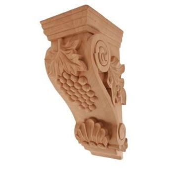 Picture of Unfinished Large Grape Corbel (CORBEL-G-3)