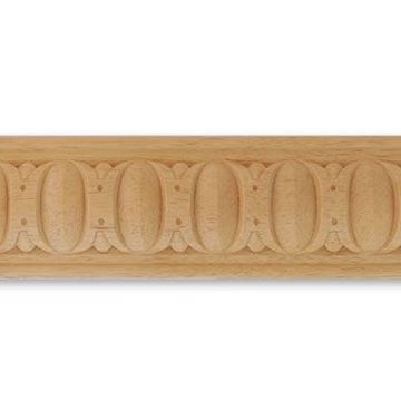 Picture of 2 3/8" W x 6/16" THK Architectural carved full egg  dart Moulding 