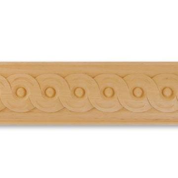 Picture of 4" W x 5/8" THK Running Coin Pattern Wood Moulding