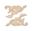 Picture of 7-3/4" X 13-1/2" X 3/4 Handcarved Corner Pair 