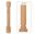 Picture of 3-3/4" x 3-3/4" x 36" Handcarved Mantel Bases  Posts 