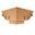 Picture of Unfinished Pedestal Foot Corner Alder (PED-2-C-ALD)