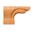 Picture of Unfinished Pedestal Foot Left Rubberwood (PED-L-RW)