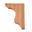 Picture of Unfinished Roman Corbel A Red Oak (CORBEL-A-RO)