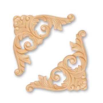 Picture of  Handcarved Corners Pairs Walnut (346W)