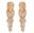 Picture of Handcarved Corners Pairs Whitewood (1003AWW)