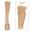 Picture of Handcarved Mantel Bases Posts Red Oak (1025O)